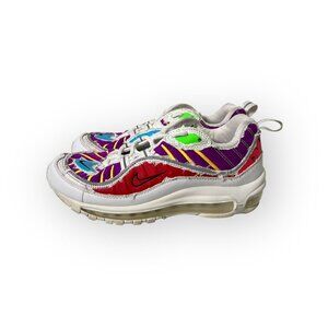 NIKE AIR MAX 98 LX 'CUT AWAY' White Multi Color Size 8 Women's CJ0634-101